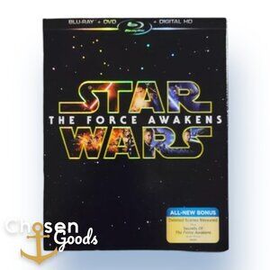 Star Wars Episode VII 7 The Force Awakens Sealed Blu-ray DVD Digital w/Slipcover